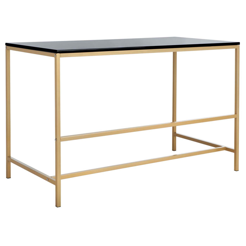 Safavieh Nova Glossy Wooden Desk - Black / Gold