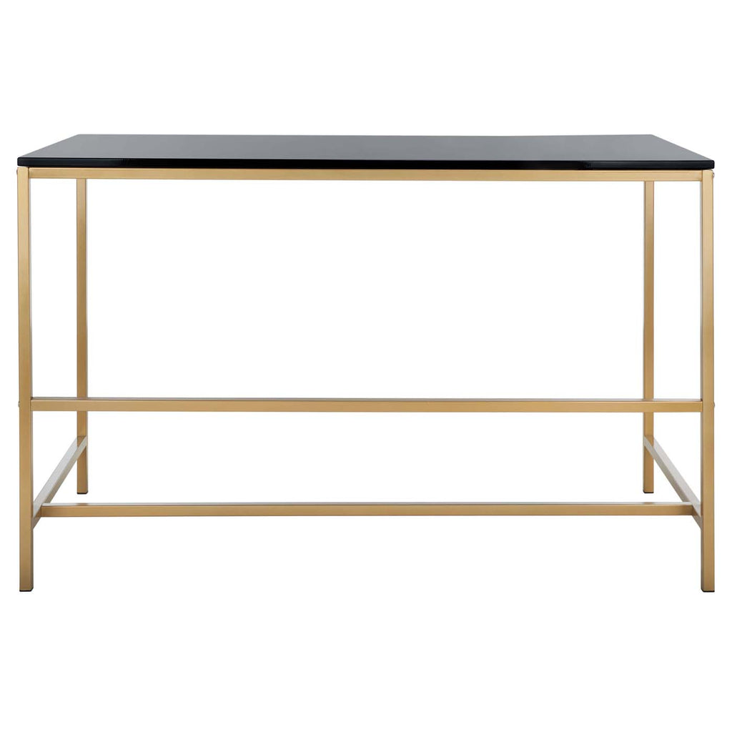 Safavieh Nova Glossy Wooden Desk - Black / Gold