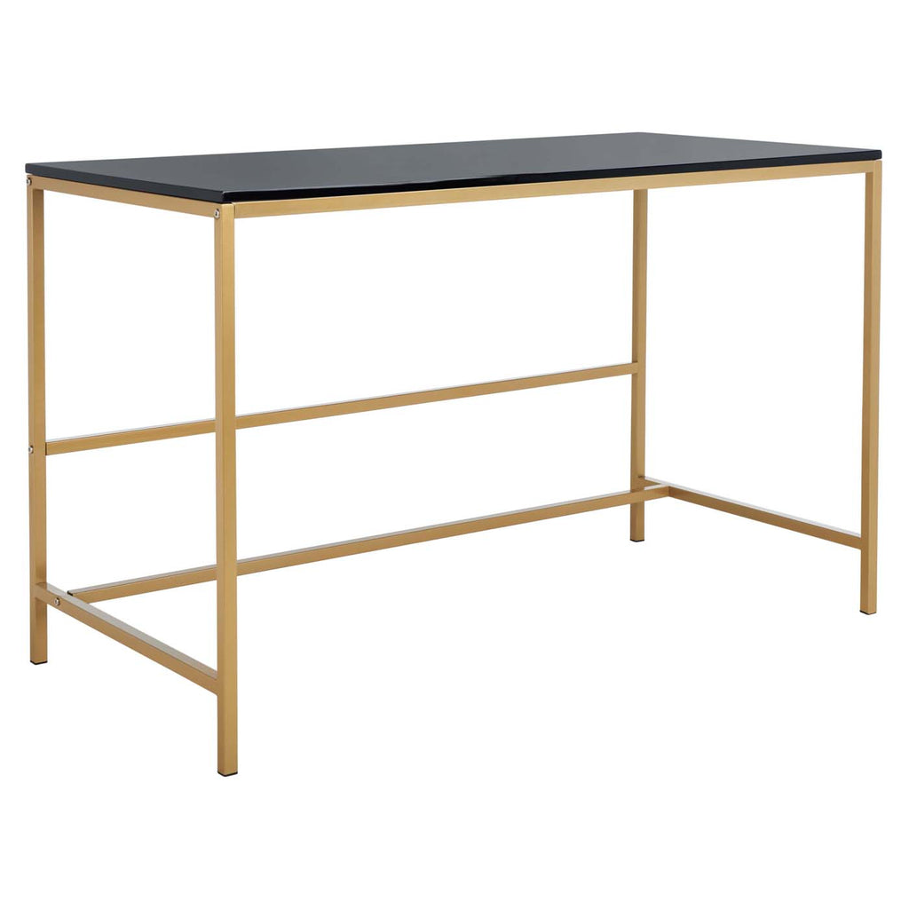 Safavieh Nova Glossy Wooden Desk - Black / Gold