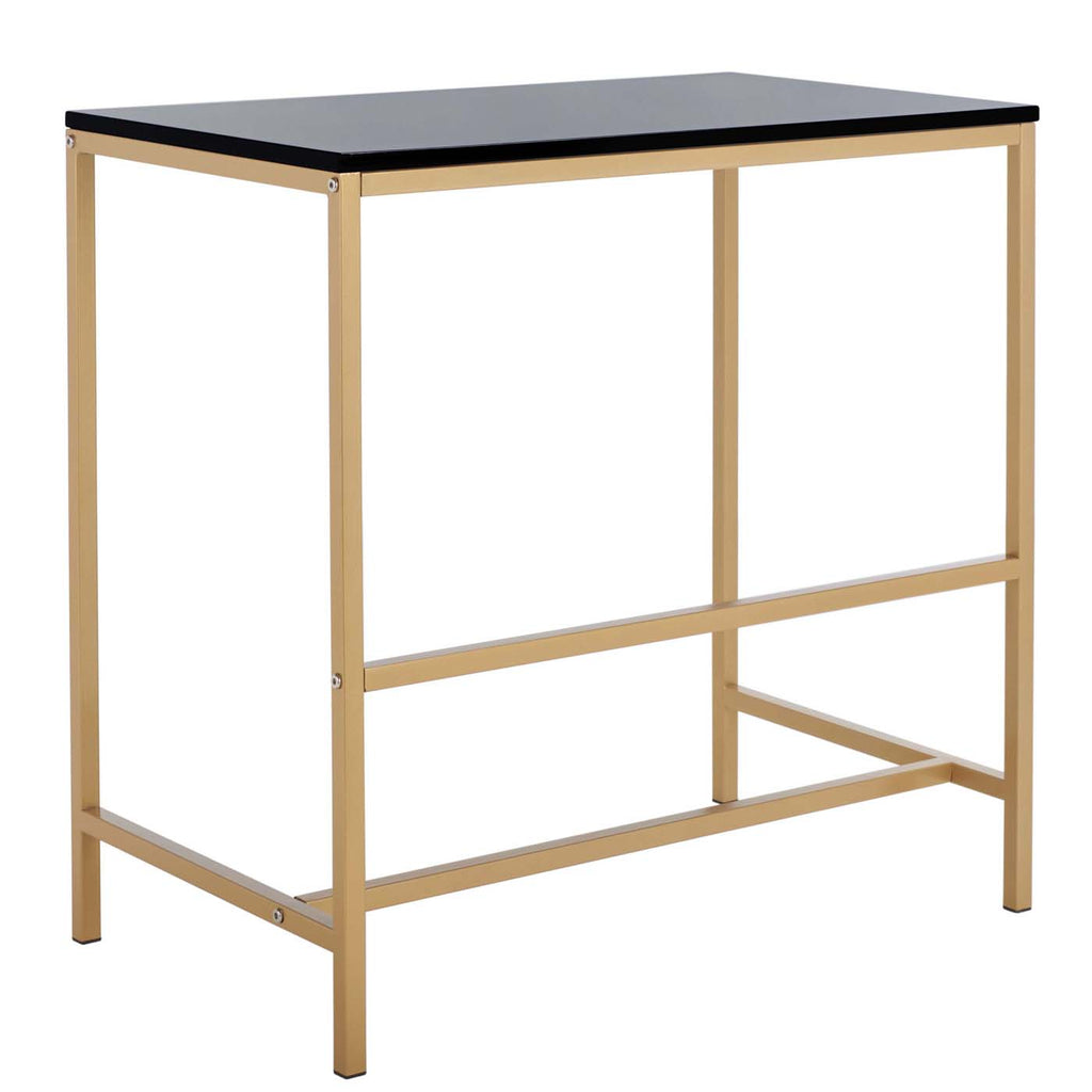 Safavieh Viv Glossy Wooden Desk - Black / Gold