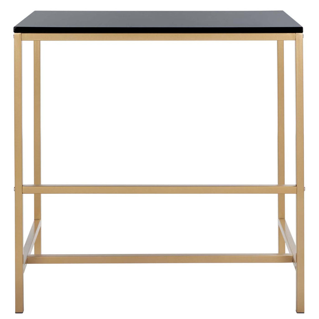 Safavieh Viv Glossy Wooden Desk - Black / Gold