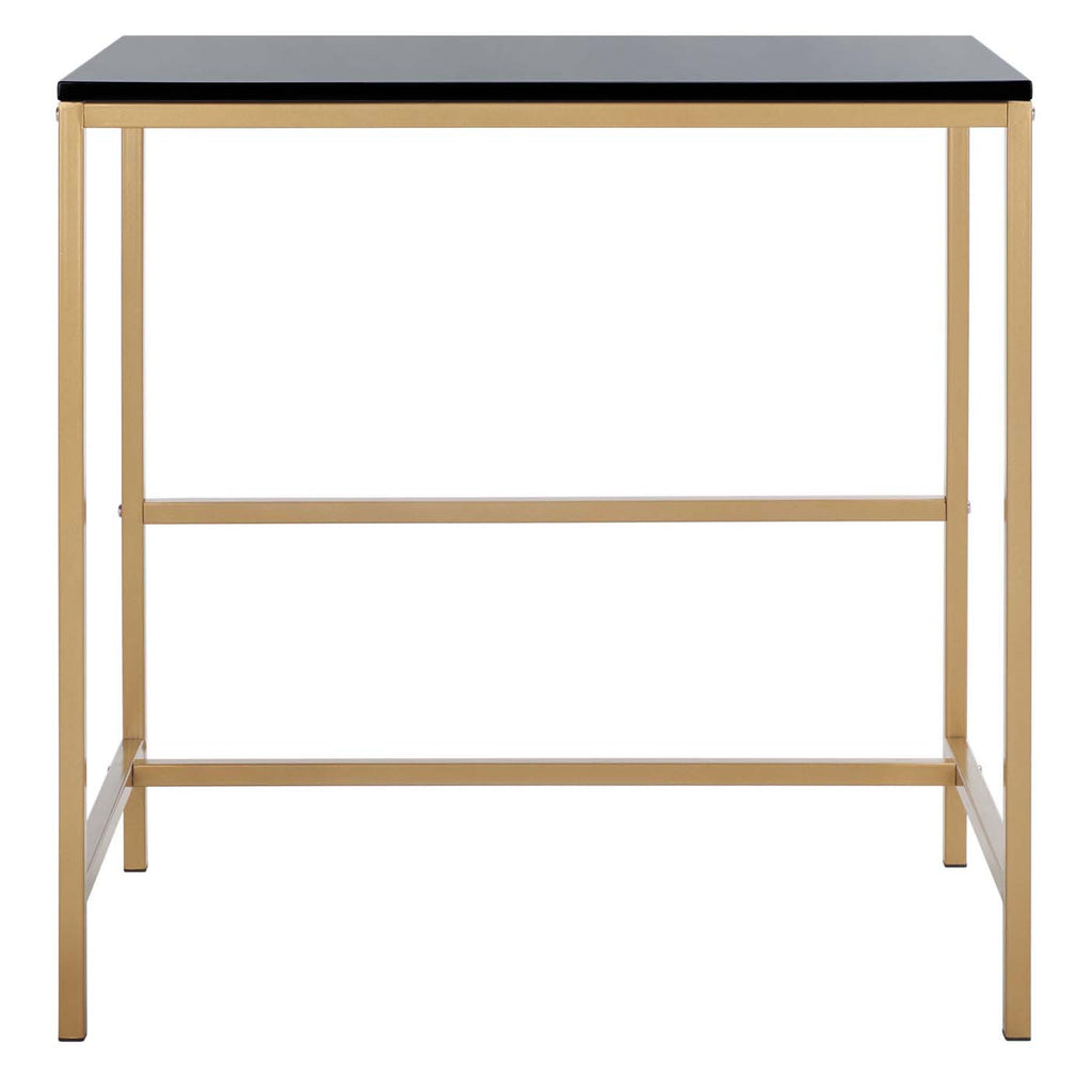 Safavieh Viv Glossy Wooden Desk - Black / Gold