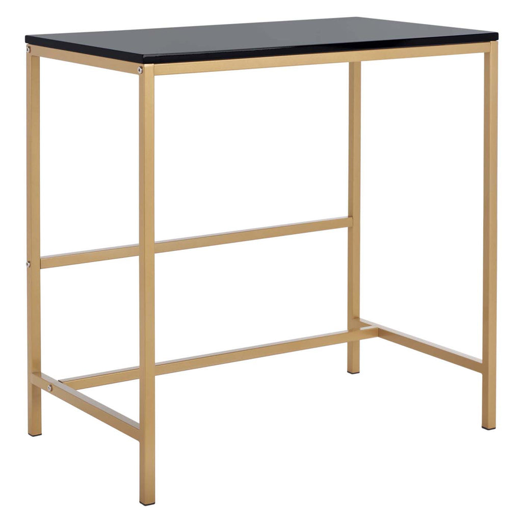 Safavieh Viv Glossy Wooden Desk - Black / Gold
