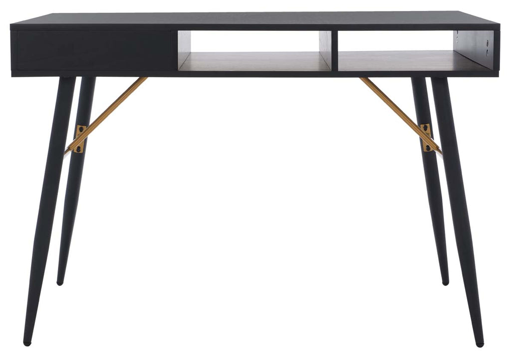 Safavieh Kerrigan 1 Drawer Wood Desk - Black