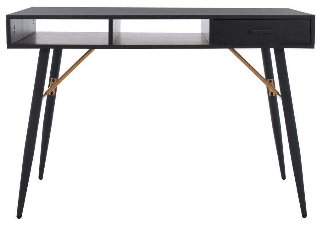 Safavieh Kerrigan 1 Drawer Wood Desk - Black