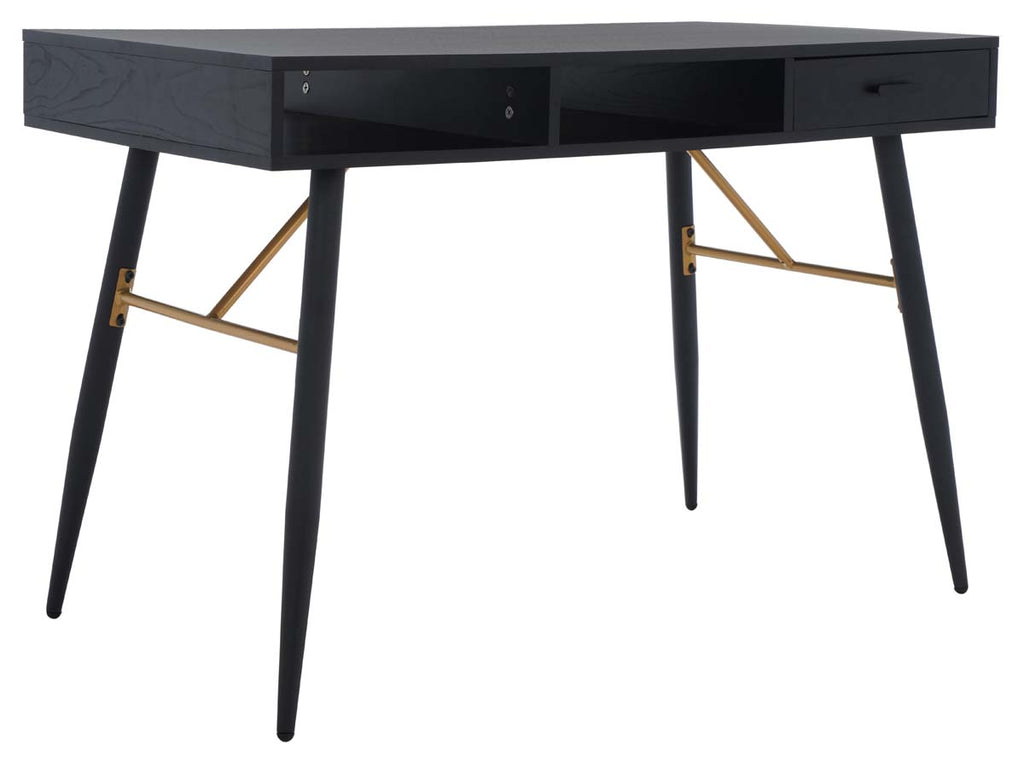 Safavieh Kerrigan 1 Drawer Wood Desk - Black