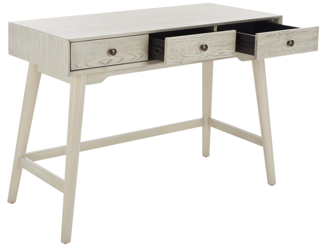 Safavieh Scully 3 Drawer Desk - White Wash