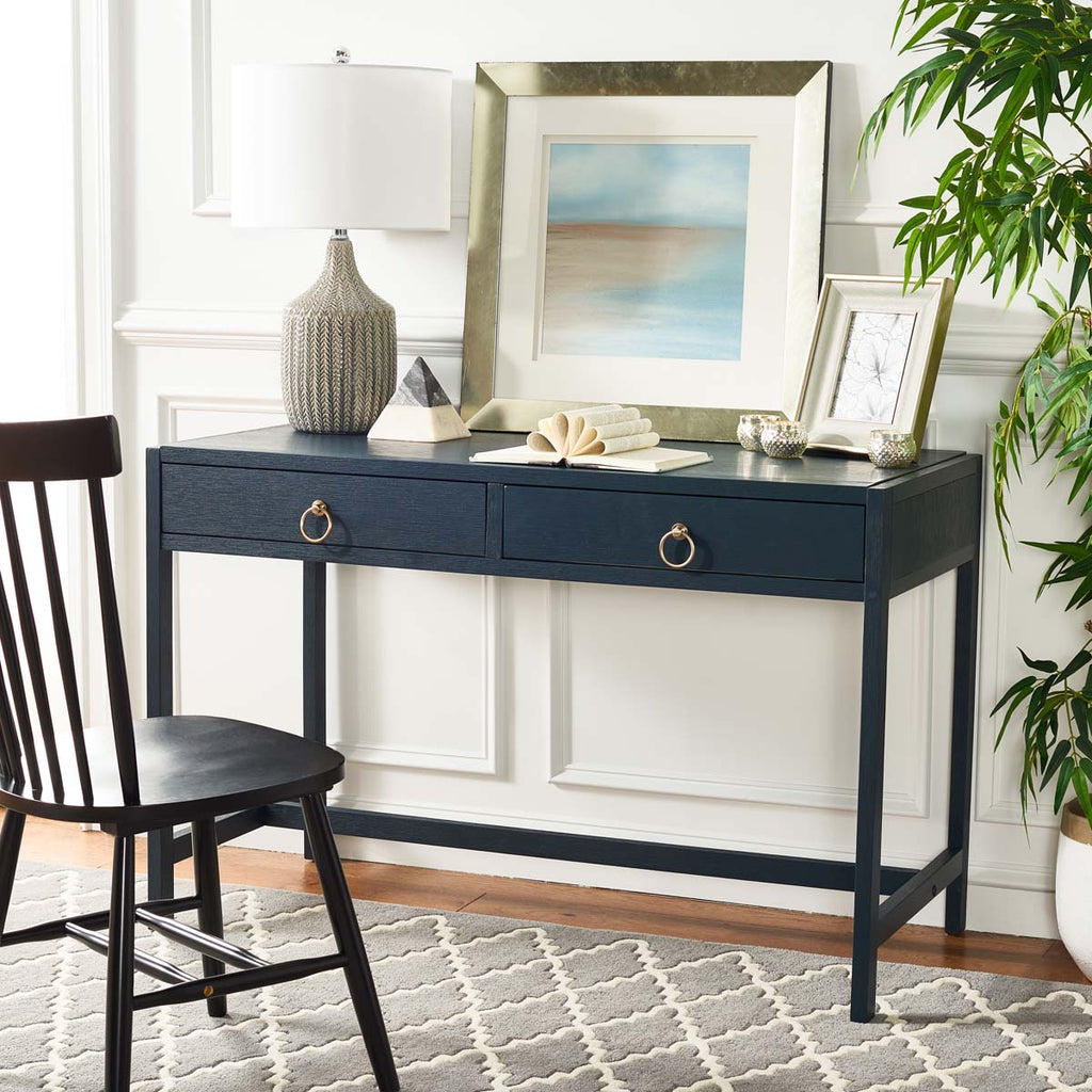 Safavieh Esther 2 Drawer Desk - Navy