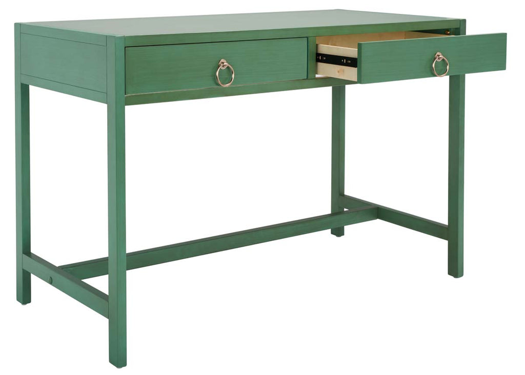 Safavieh Esther 2 Drawer Desk - Turquoise