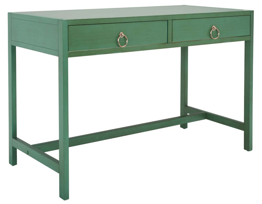 Safavieh Esther 2 Drawer Desk - Turquoise