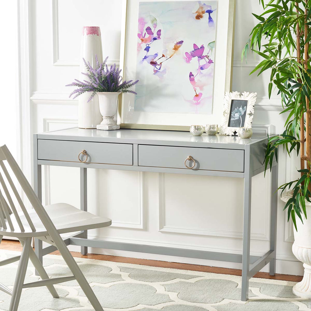 Safavieh Esther 2 Drawer Desk - Grey