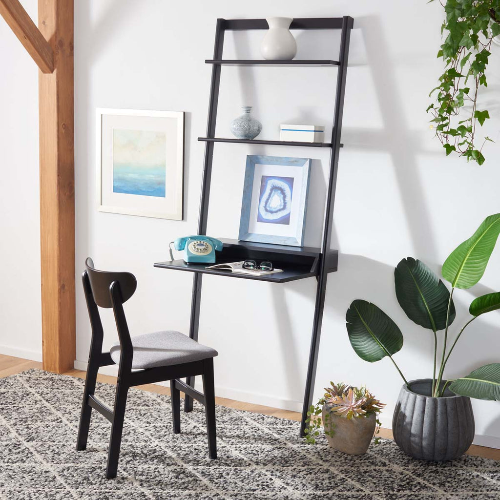 Safavieh Pamella 2 Shelf Leaning Desk - Black