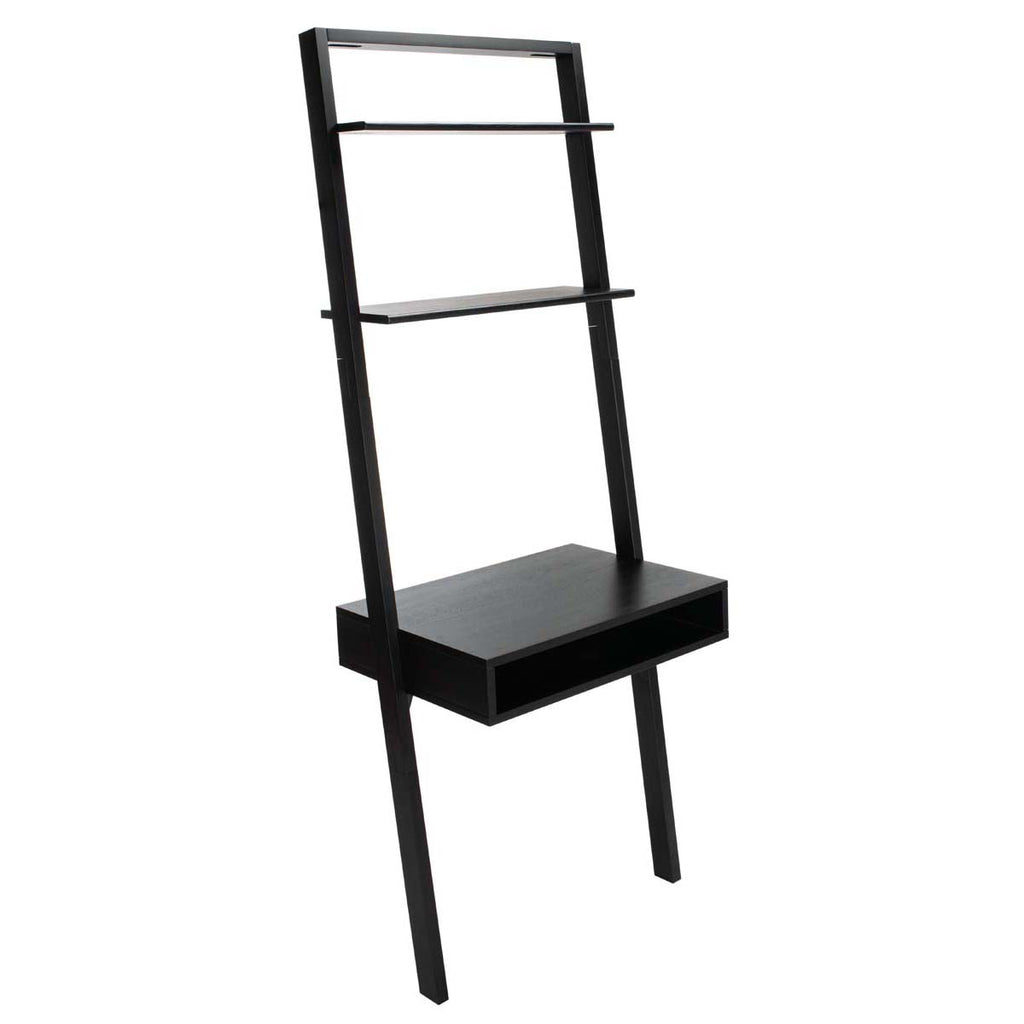 Safavieh Kamy 2 Shelf Leaning Desk - Black