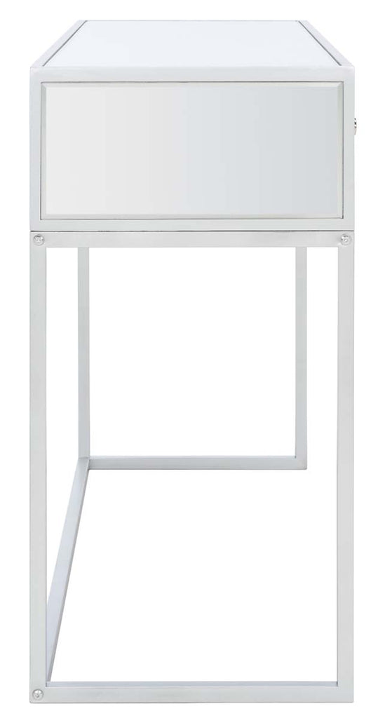 Safavieh Aster 2 Drawer Mirrored Desk - Silver / Mirror