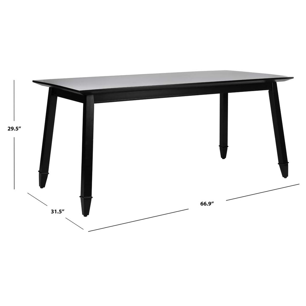 Safavieh Brayson Rectangle Dining Table - Black