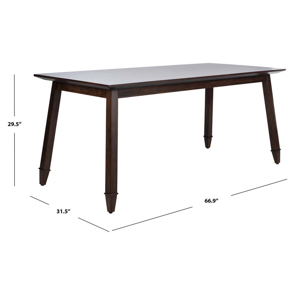 Safavieh Brayson Rectangle Dining Table - Walnut