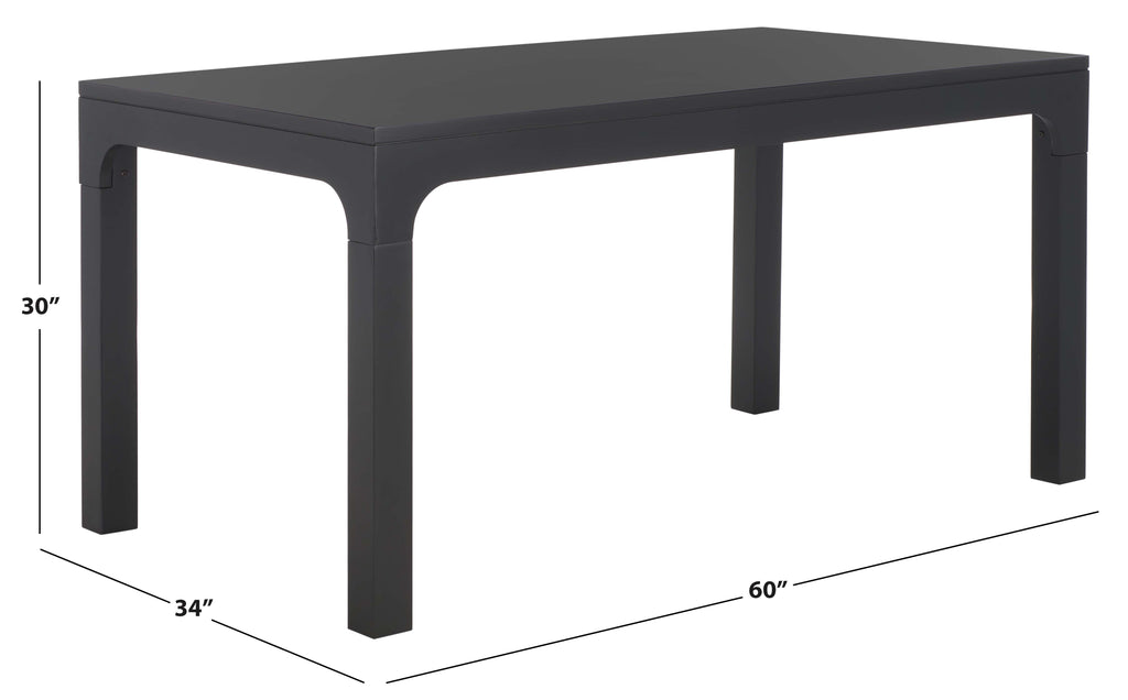 Safavieh Gael Rectangle Dining Table - Black