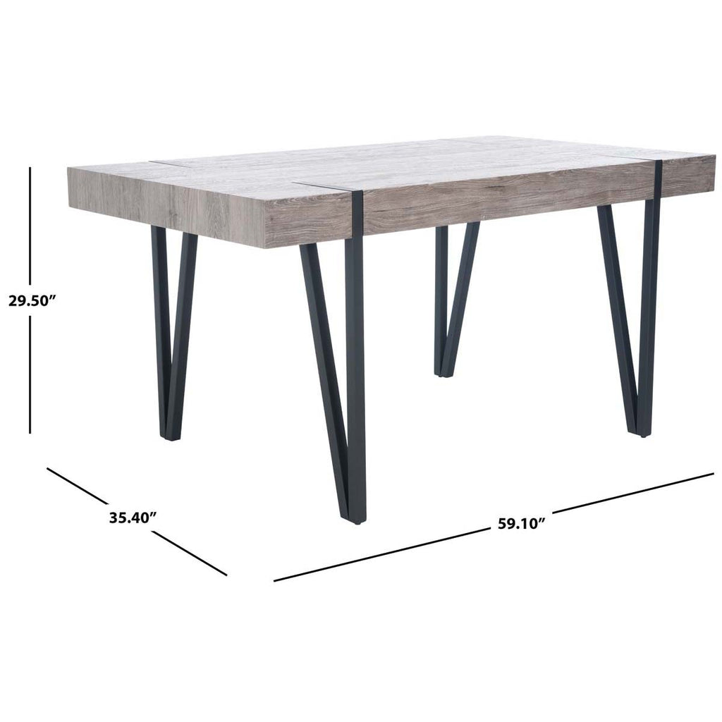 Safavieh Alyssa Dining Table - Grey Oak