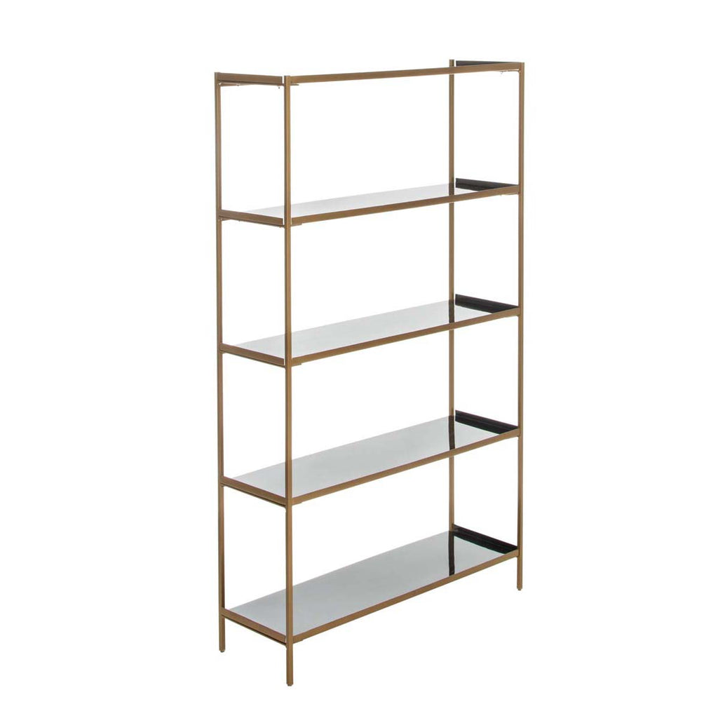 Safavieh Justine 5 Tier Etagere - Black/Brass