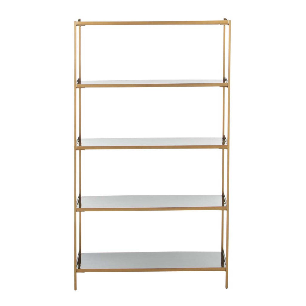 Safavieh Justine 5 Tier Etagere - Black/Brass