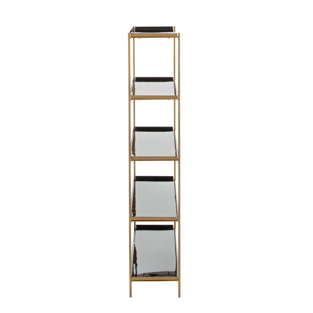 Safavieh Justine 5 Tier Etagere - Black/Brass