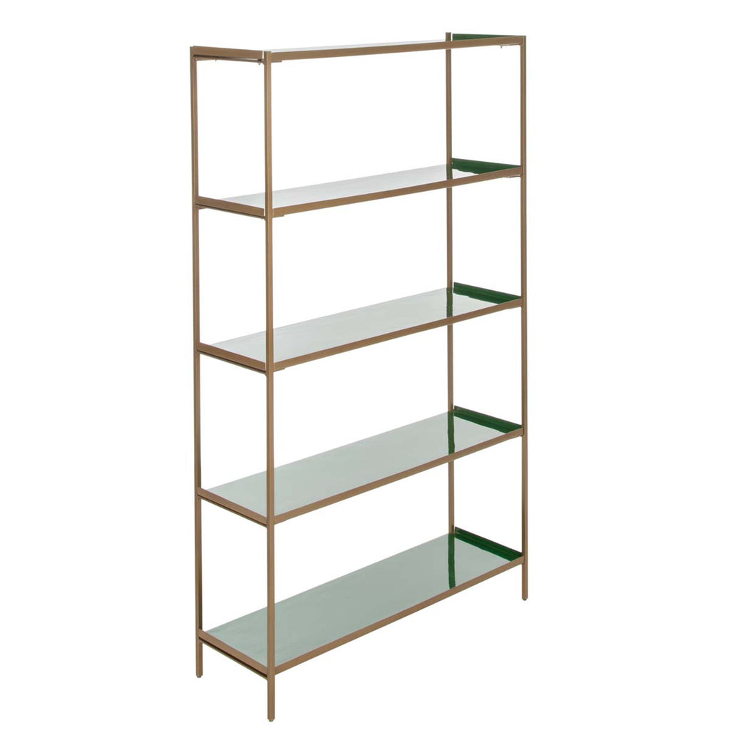 Safavieh Justine 5 Tier Etagere - Green/Brass