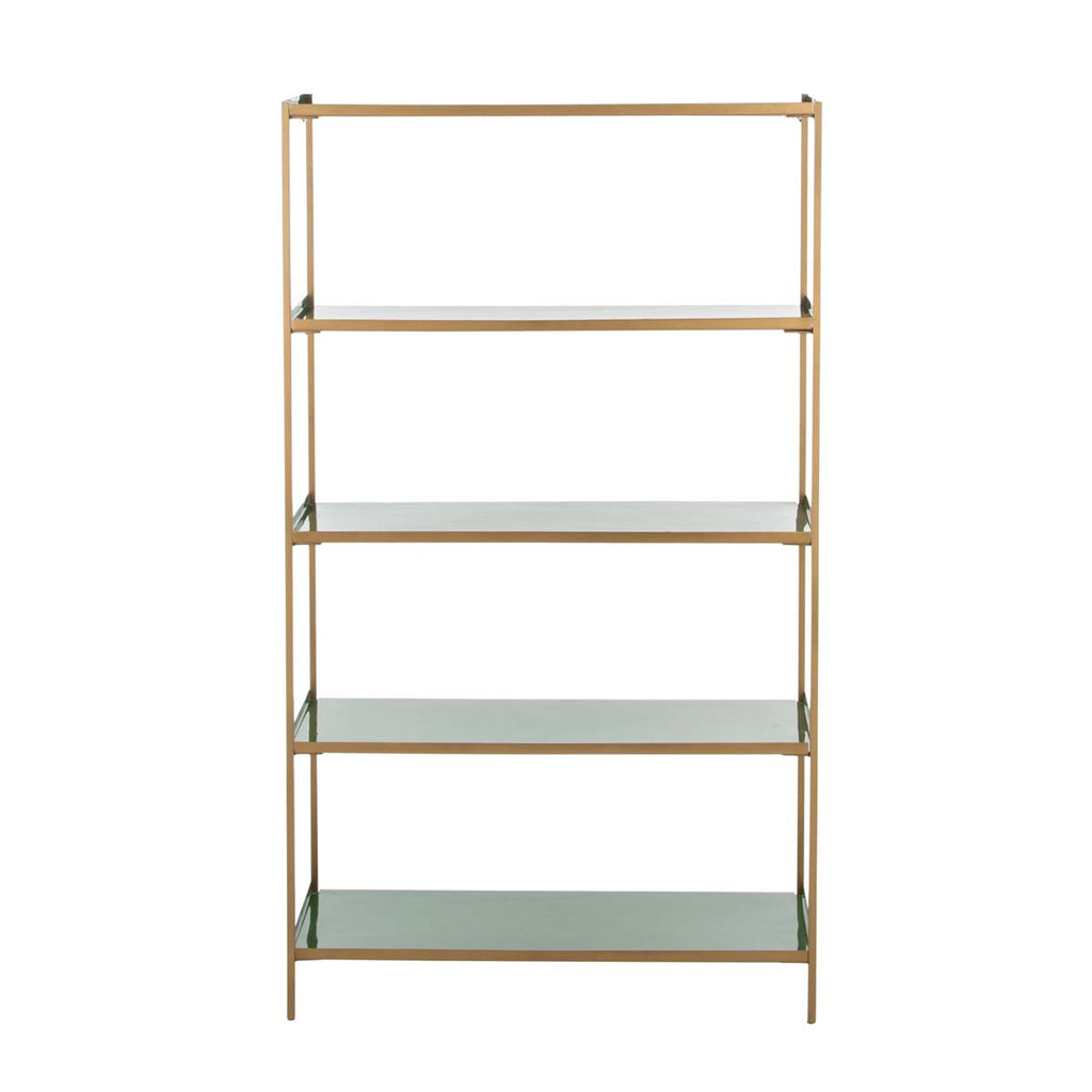 Safavieh Justine 5 Tier Etagere - Green/Brass