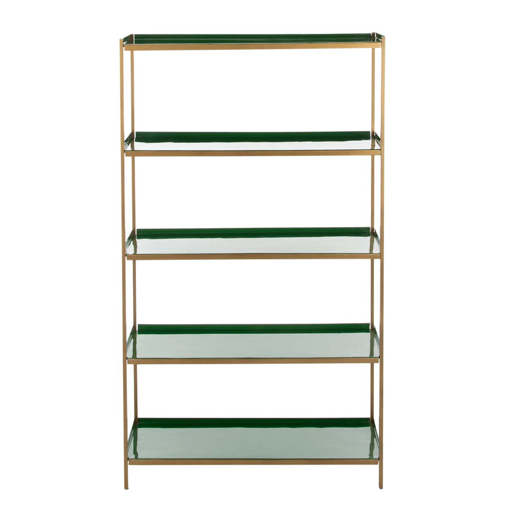 Safavieh Justine 5 Tier Etagere - Green/Brass