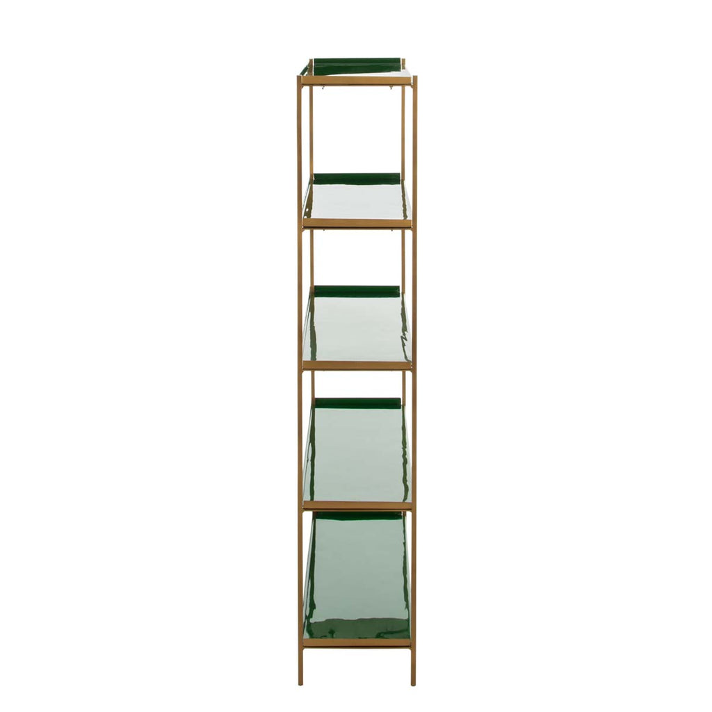 Safavieh Justine 5 Tier Etagere - Green/Brass