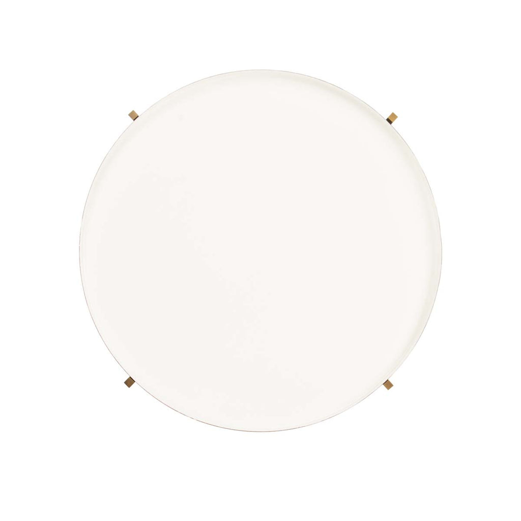 Safavieh Tia Round 5 Tier Etagere - White/Brass