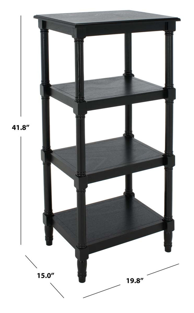 Safavieh Cassie 4 Shelf Bookcase - Black