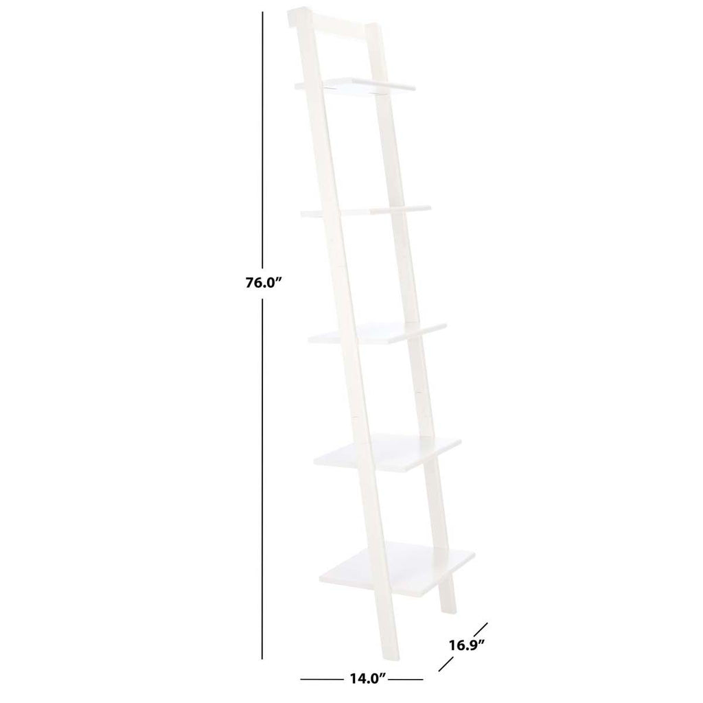 Safavieh Allaire 5 Tier Leaning Etagere-White