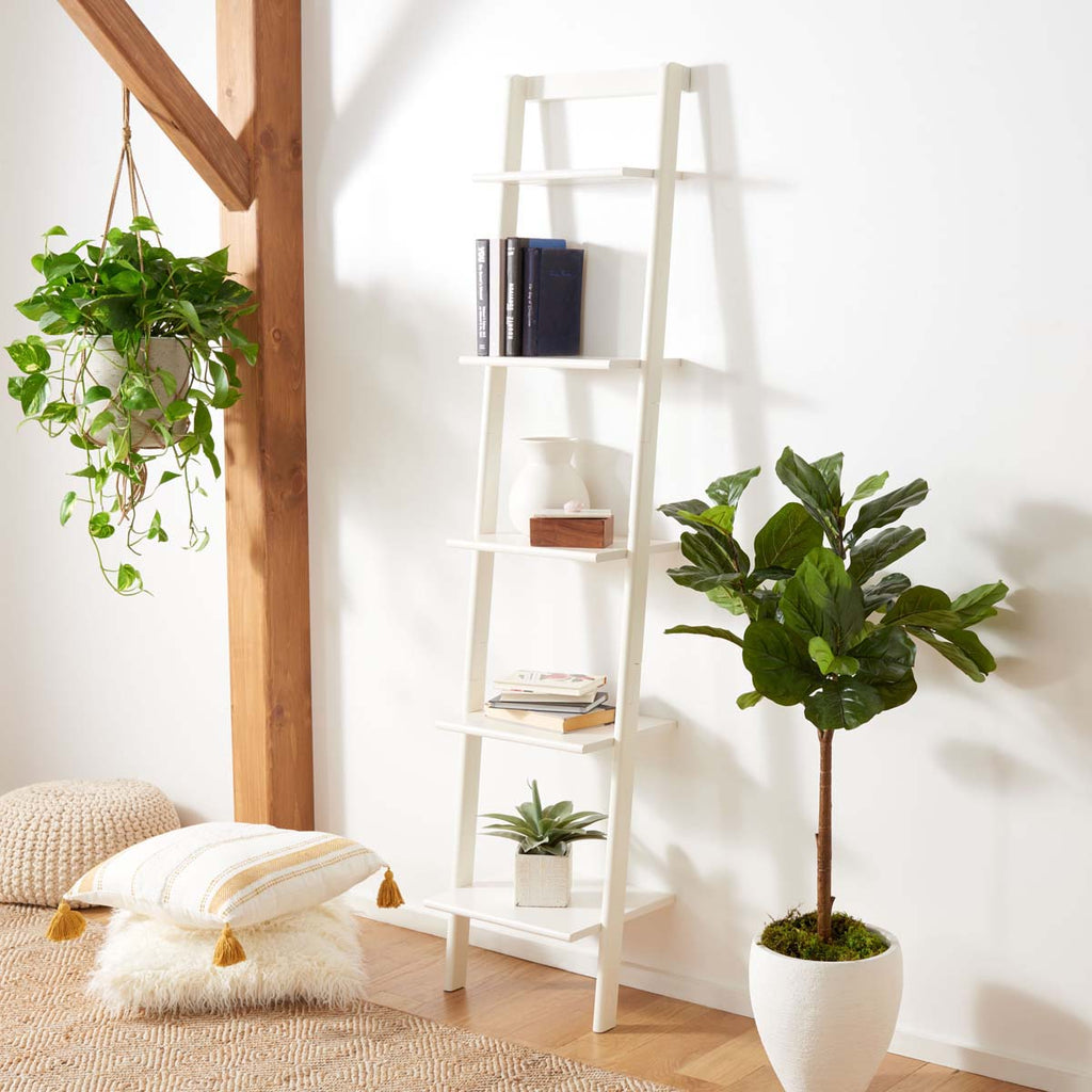 Safavieh Allaire 5 Tier Leaning Etagere-White