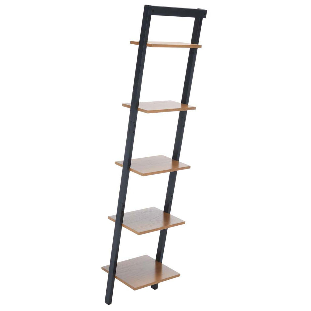 Safavieh Allaire 5 Tier Leaning Etagere - Natural / Charcoal