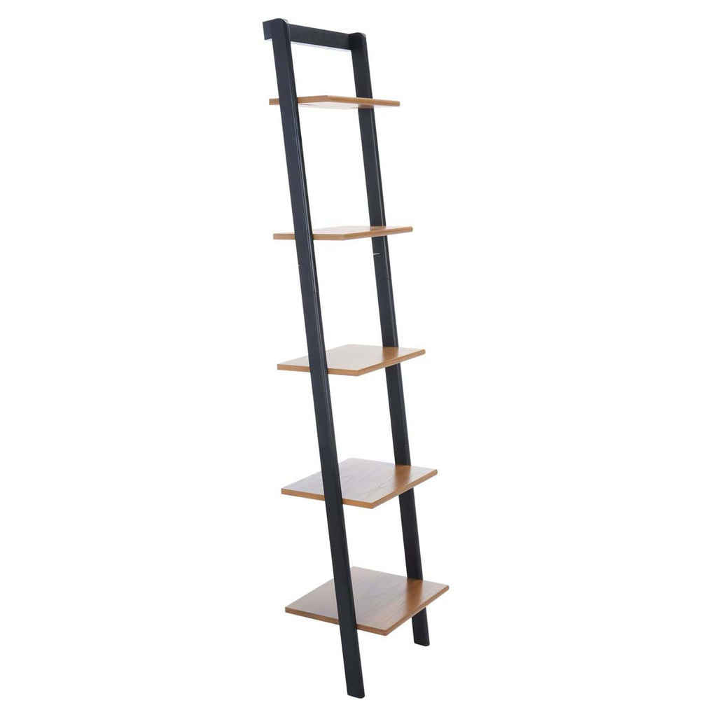 Safavieh Allaire 5 Tier Leaning Etagere - Natural / Charcoal