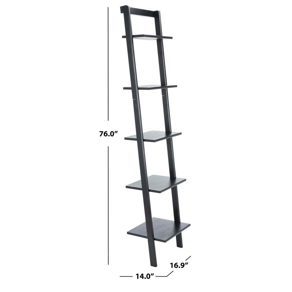 Safavieh Allaire 5 Tier Leaning Etagere - Black