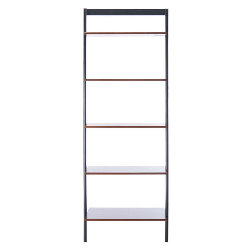 Safavieh Cullyn 5 Tier Leaning Etagere-Honey Brown / Charcoal