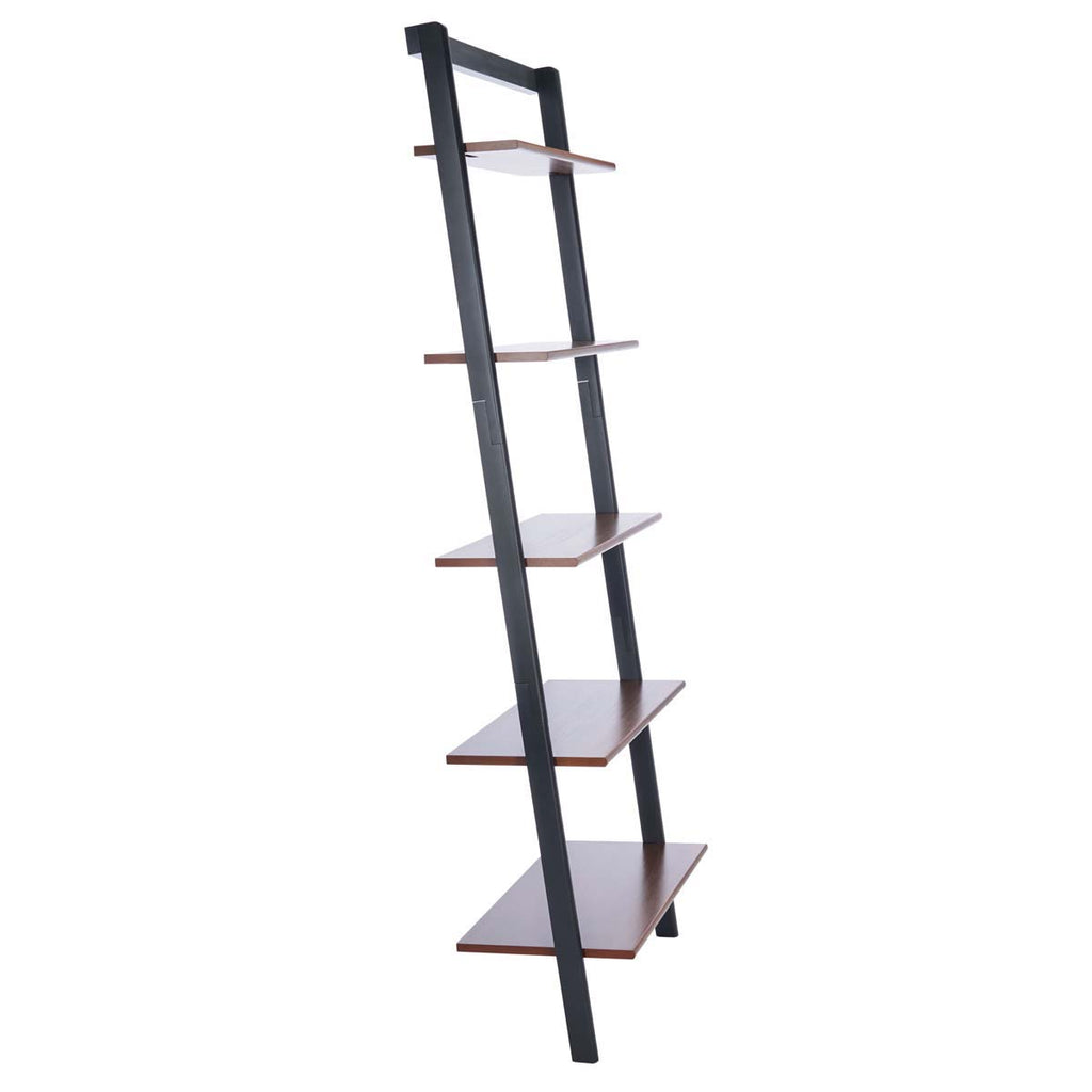 Safavieh Cullyn 5 Tier Leaning Etagere-Honey Brown / Charcoal