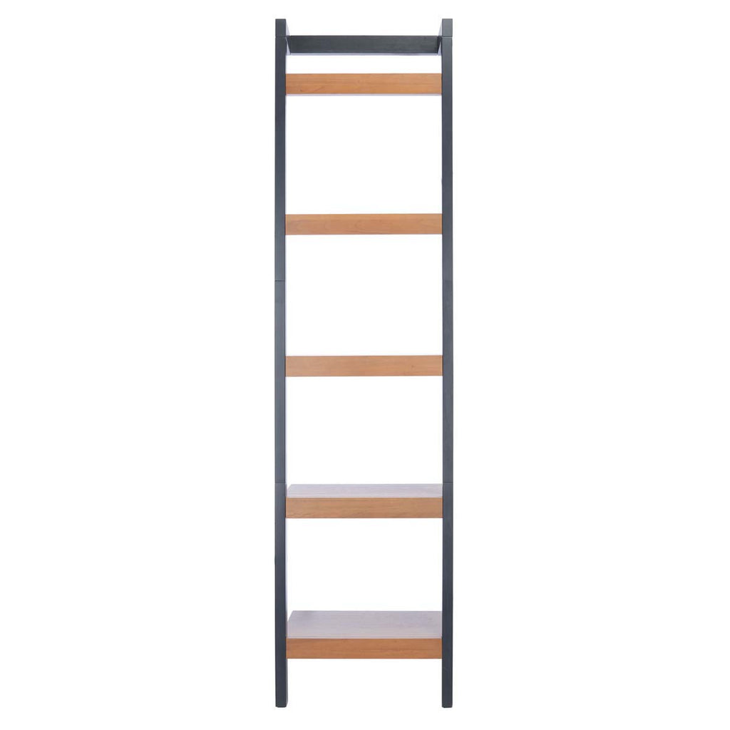 Safavieh Yassi 5 Tier Leaning Etagere-Natural / Charcoal
