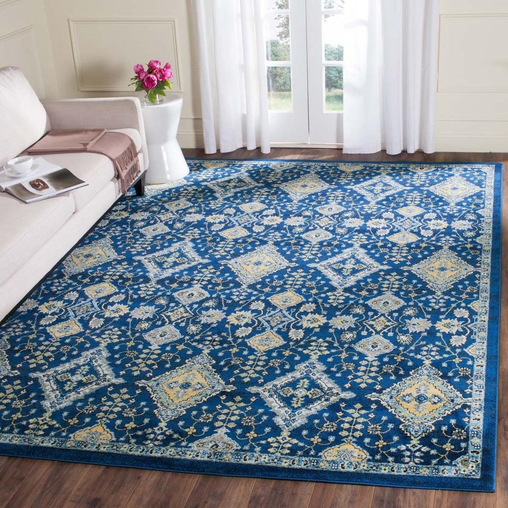 Safavieh Evoke Rug Collection EVK224A - Royal / Ivory