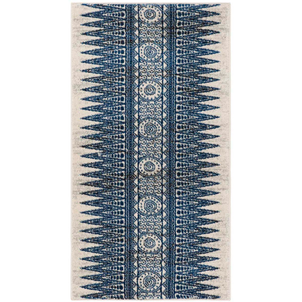 Safavieh Evoke Rug Collection EVK226C - Ivory / Blue