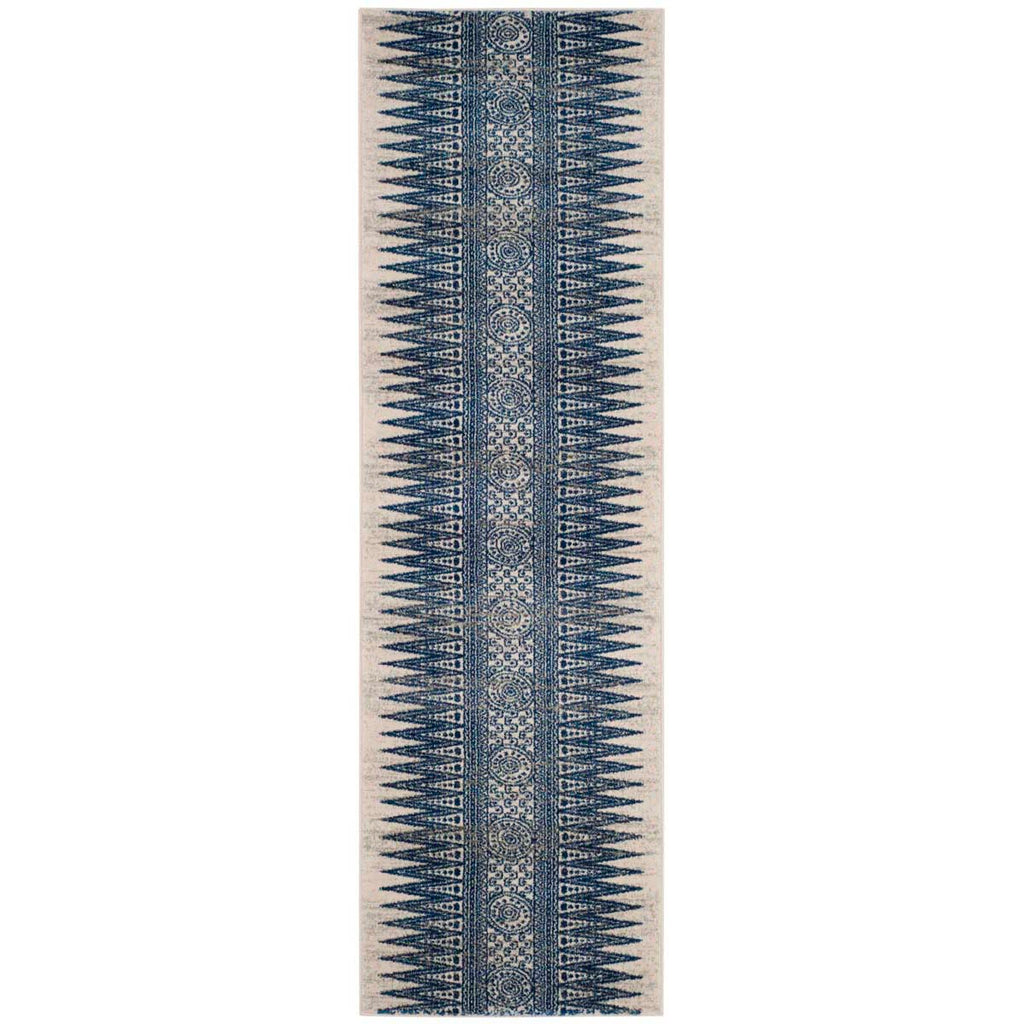 Safavieh Evoke Rug Collection EVK226C - Ivory / Blue