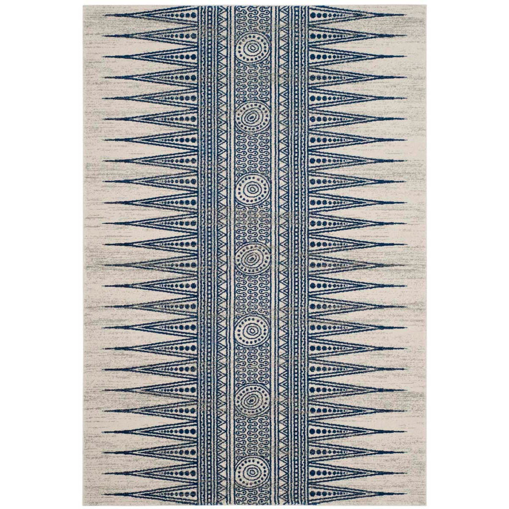 Safavieh Evoke Rug Collection EVK226C - Ivory / Blue