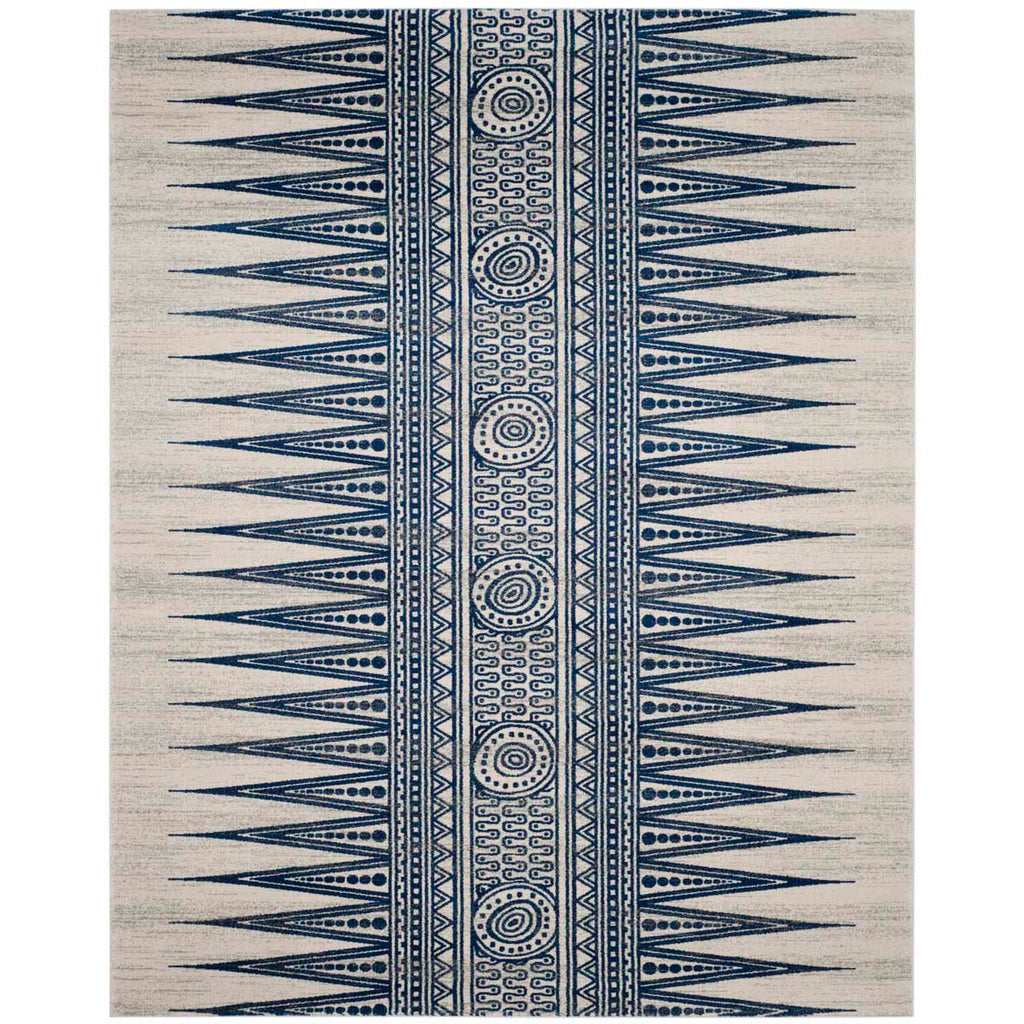 Safavieh Evoke Rug Collection EVK226C - Ivory / Blue