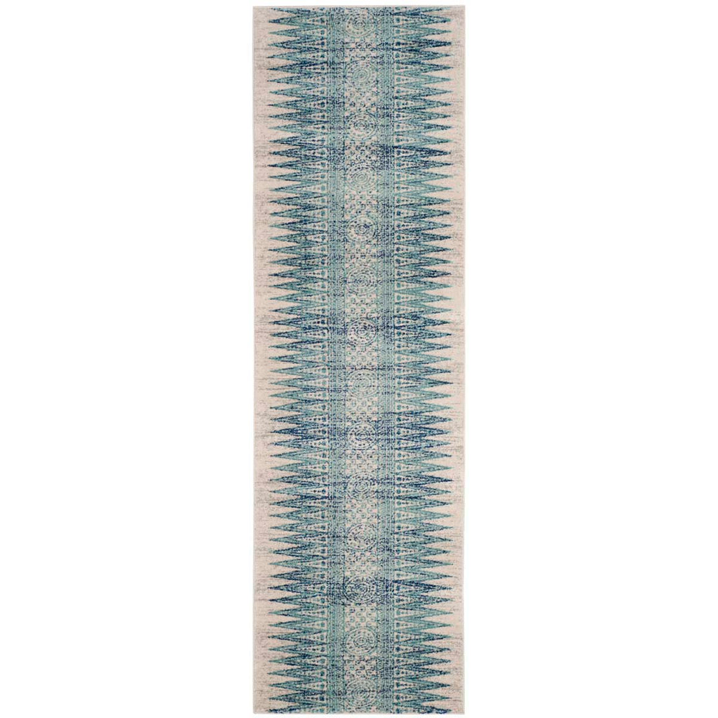 Safavieh Evoke Rug Collection EVK226T - Ivory / Turquoise