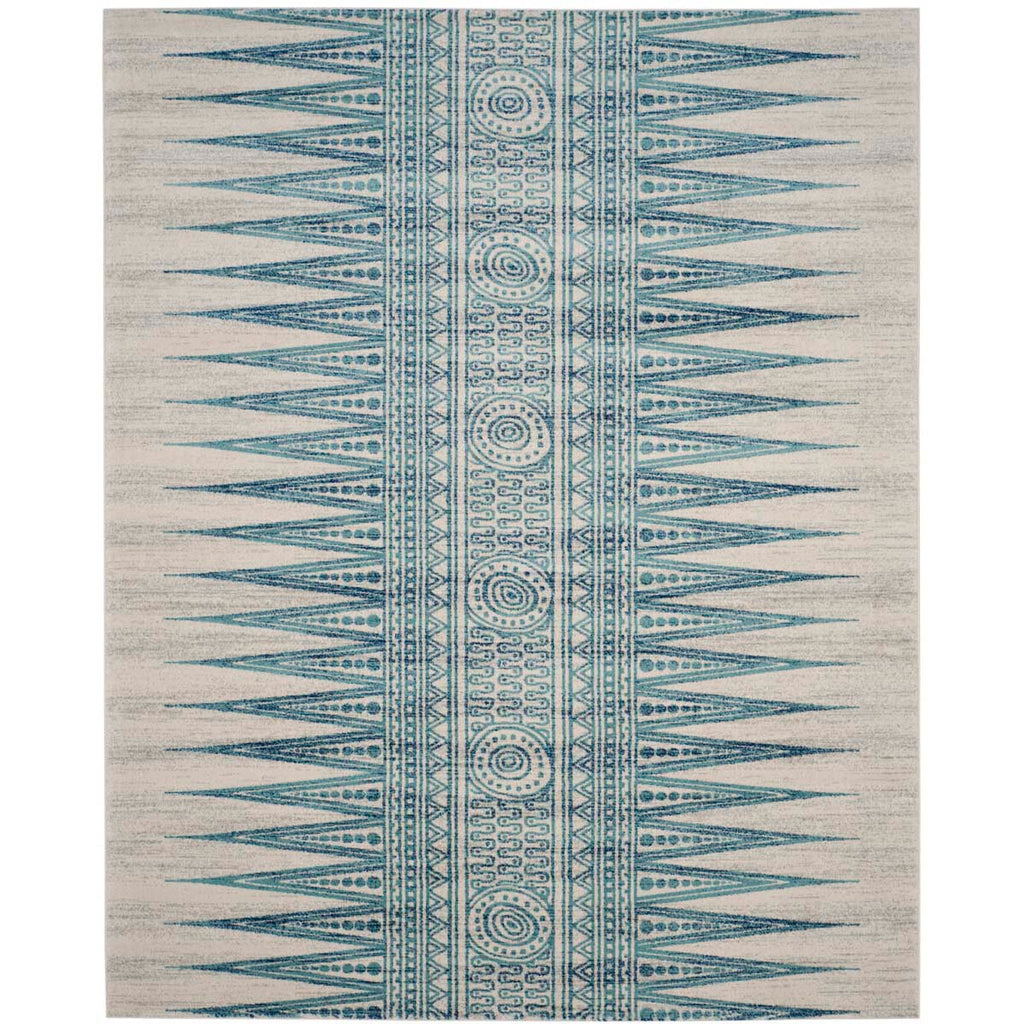 Safavieh Evoke Rug Collection EVK226T - Ivory / Turquoise