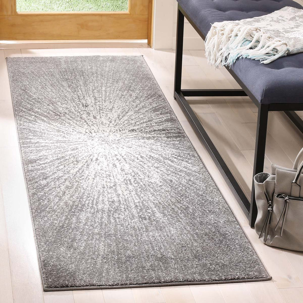 Safavieh Evoke Rug Collection EVK228H - Dark Grey / Ivory