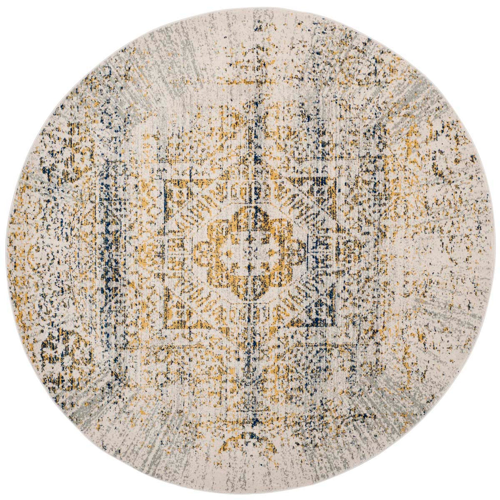 Safavieh Evoke Rug Collection EVK232C - Ivory / Blue