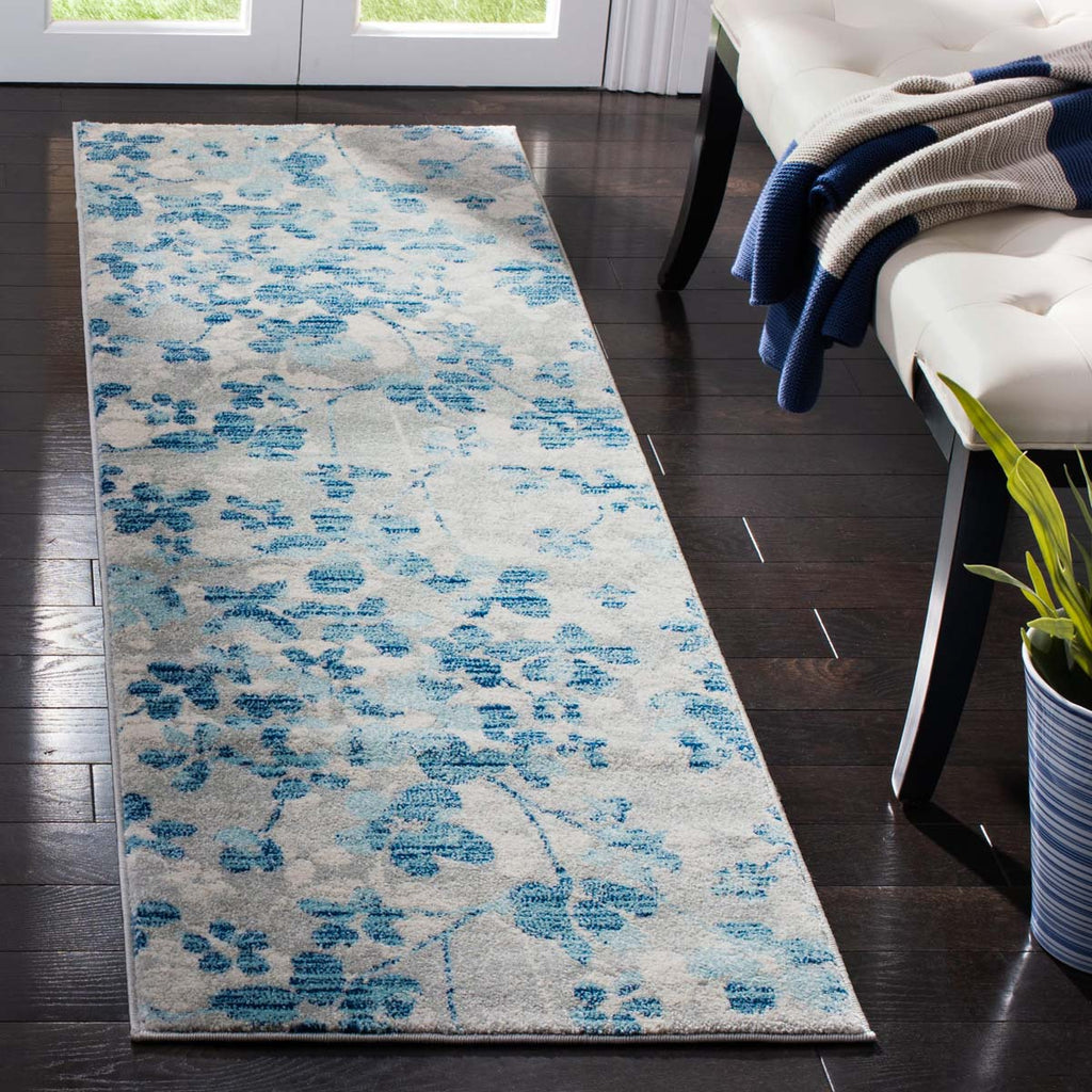 Safavieh Evoke Rug Collection EVK236J - Grey / Light Blue