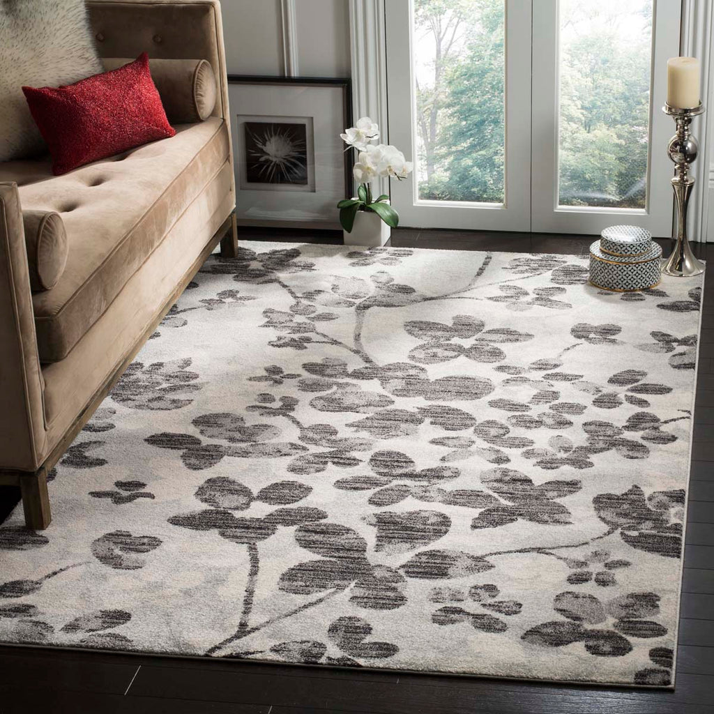 Safavieh Evoke Rug Collection EVK236R - Grey / Black